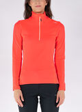 MAGLIA 1/2 ZIP GREE TECH, C649 RED FLUO, thumb