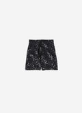 SHORTS STAMPA FLOREALE ALLOVER, ANI73 BLK, thumb