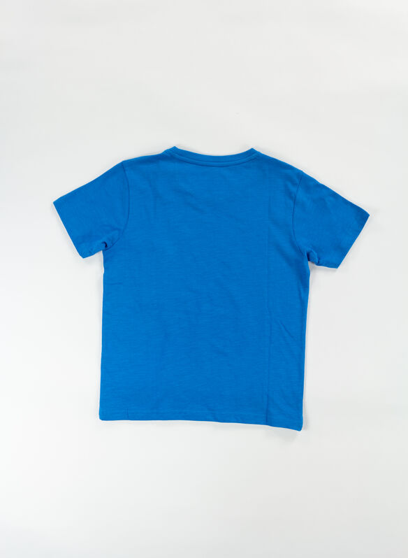 T-SHIRT LONGBOARD RAGAZZO, 554 BLUE, medium