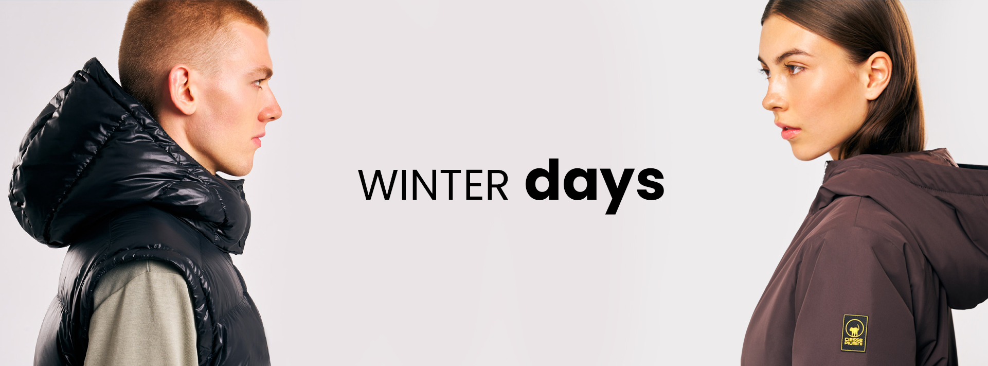 Nuove collezioni giubbotti, maglioni e neve uomo, donna e bambino Winter Days