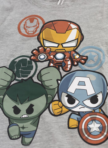 T-SHIRT MARVEL AVENGERS BAMBINO, GREY MELANGE, small