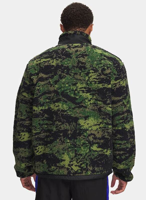 FELPA IN PILE UA ICON FULL ZIP, 0319 CAMO, medium
