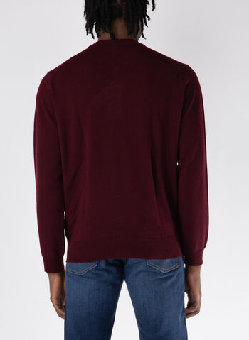 MAGLIONE GIROCOLLO CON LOGO, BZD BORDEAUX, small