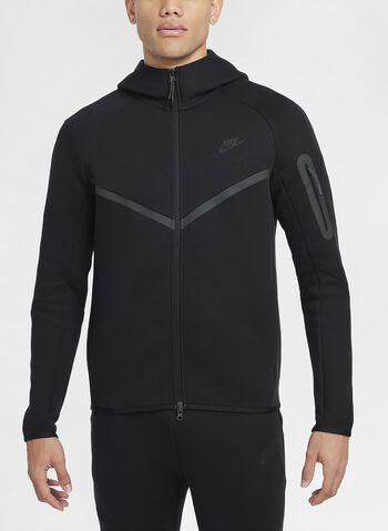 FELPA FULL ZIP NIKE TECH, 010 BLK, small