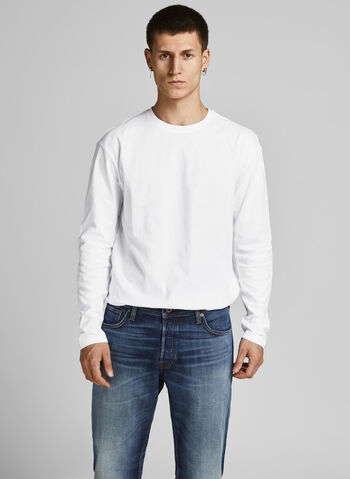 T-SHIRT NOA MANICHE LUNGHE, WHITE RELAXED, small