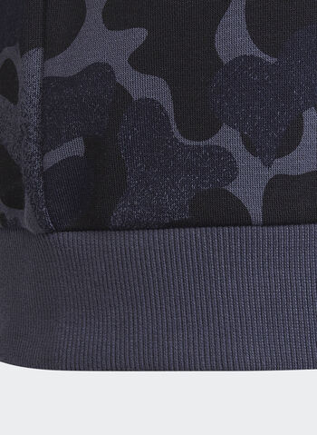 FELPA CON CAPPUCCIO FUTURE ICONS 3-STRIPES GRAPHIC, NVYBLK, small