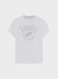 T-SHIRT CON STRASS, G011 WHT, thumb