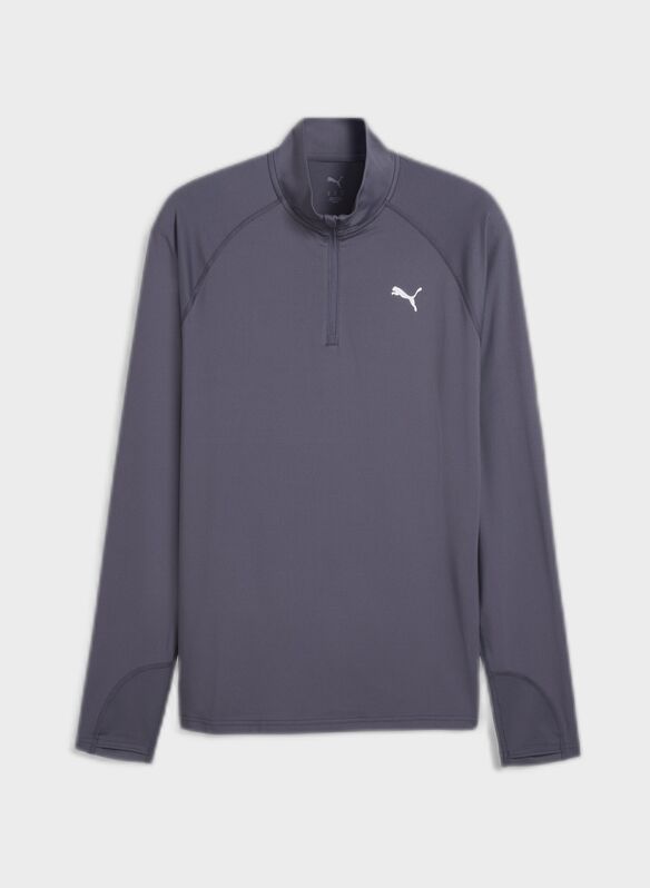 MAGLIA ML 1/2 ZIP RUN VELOCITY, 35 VIOLET, medium