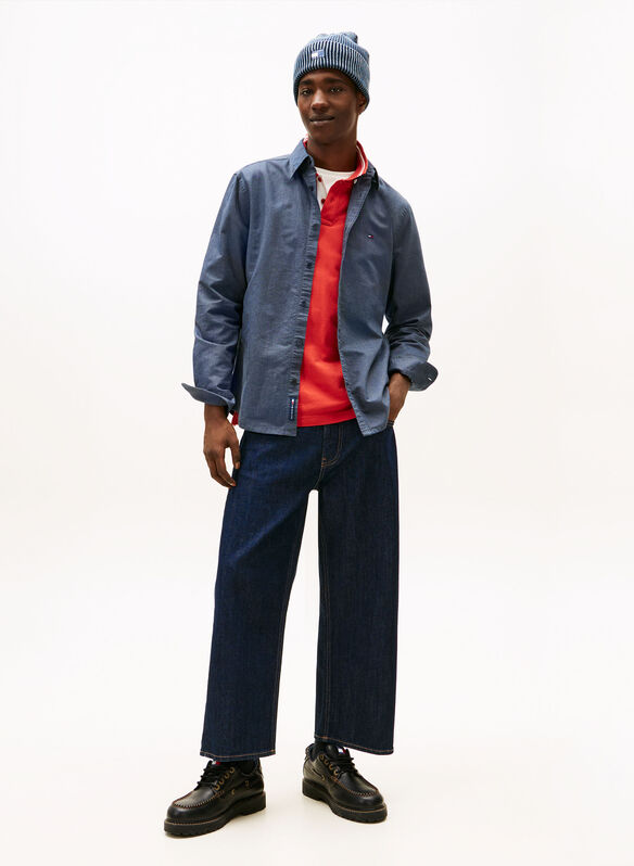 CAMICIA OXFORD, C1G NVY, medium