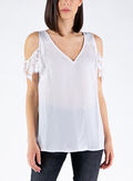BLUSA INSERTO IN PIZZO, TWWH WHT, thumb
