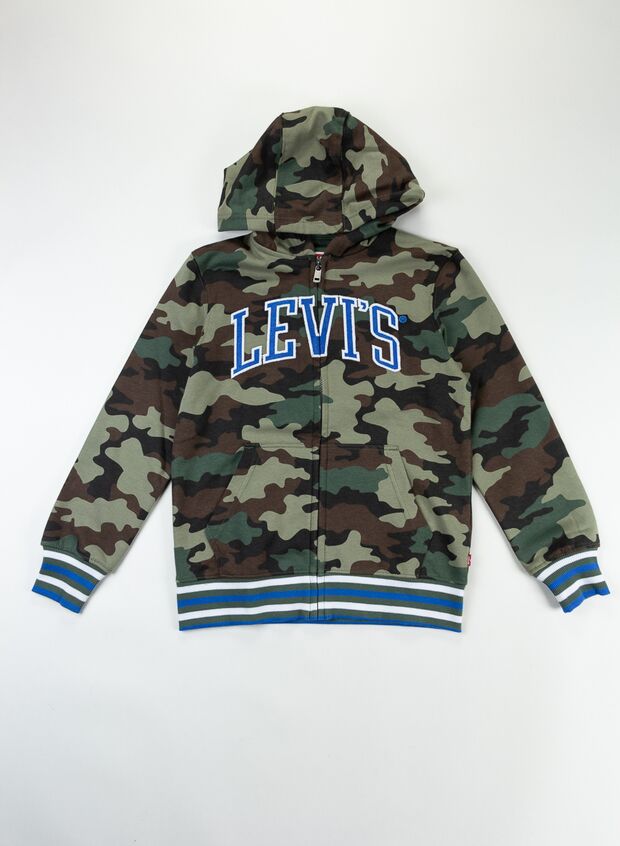 FELPA CON CAPPUCCIO BIG LOGO RAGAZZO, , large