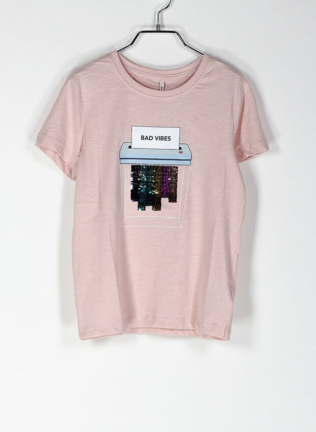 T-SHIRT CON PAILLETTES RAGAZZA, , large