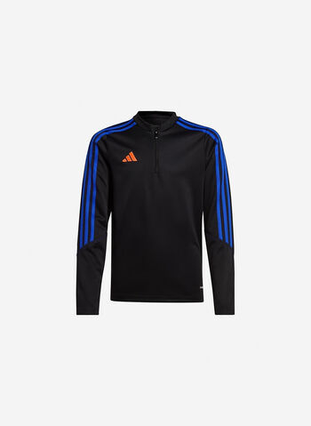 FELPA TIRO 23 MEZZA ZIP RAGAZZO, BLKBLUERED, small