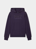 FELPA LOGO STRASS HOODIE, UA139 PURPLE, thumb