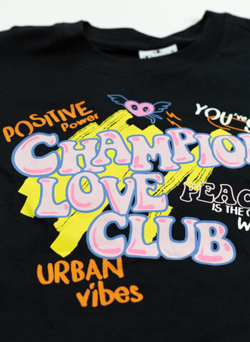 COMPLETO T-SHIRT + SHORT SUMMER GRAFFITI RAGAZZA, KK001 BLK, small