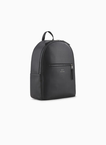 ZAINO SEMI-RIGIDO CON TASCA ESTERNA UNISEX, 00020 BLK, small