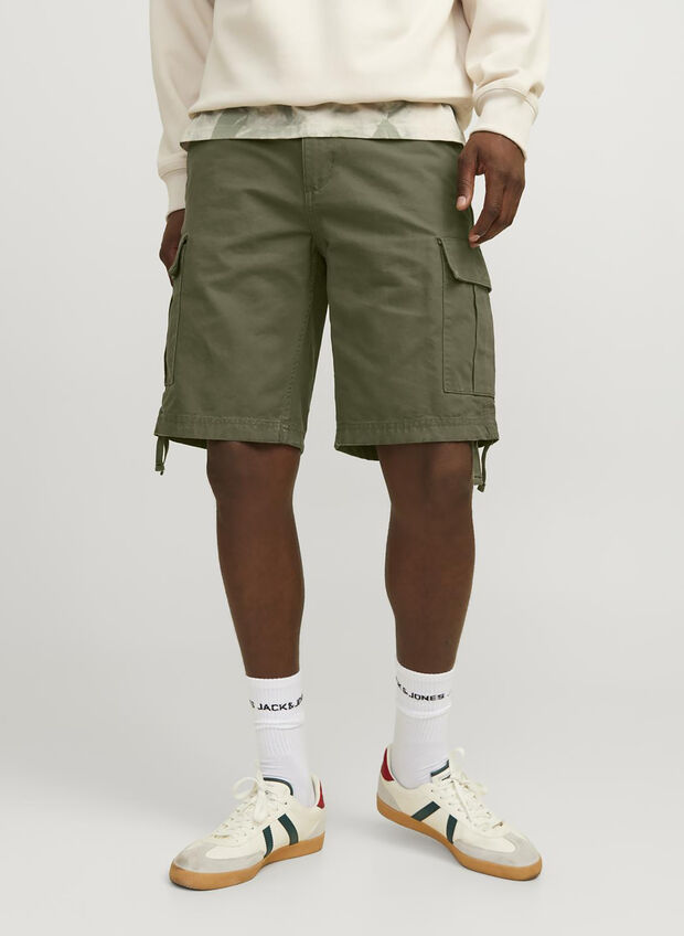 SHORT CARGO CON FONDO REGOLABILE, , large