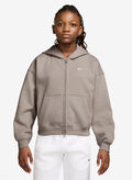 FELPA STUDIO FULL ZIP RAGAZZA, 211 CREMA, thumb