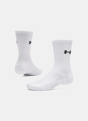 CALZA PERFORMANCE COTTON 3 PAIA, 0100 WHT, small