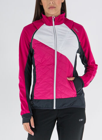 GIACCA IBRIDA CON MANICHE REMOVIBILI, B870 FUXIABLKWHT, small