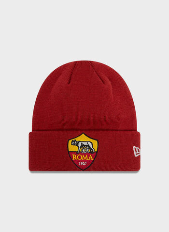 CAPPELLO IN MAGLIA AS ROMA RAGAZZO, RED, small