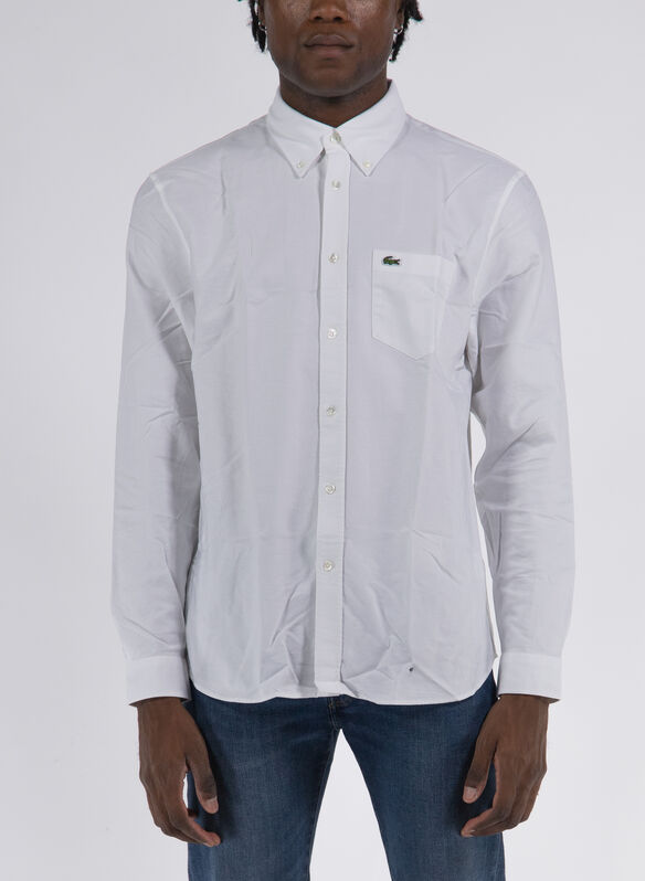 CAMICIA OXFORD, 001 WHT, medium