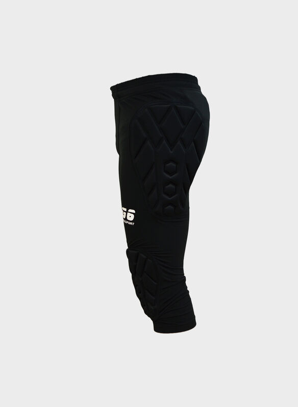 SHORT 3/4 COMPRESSION PORTIERE BLK, - BLK, medium