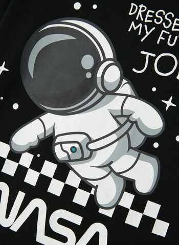 T-SHIRT ABRAM NASA BAMBINO, BLACK, small