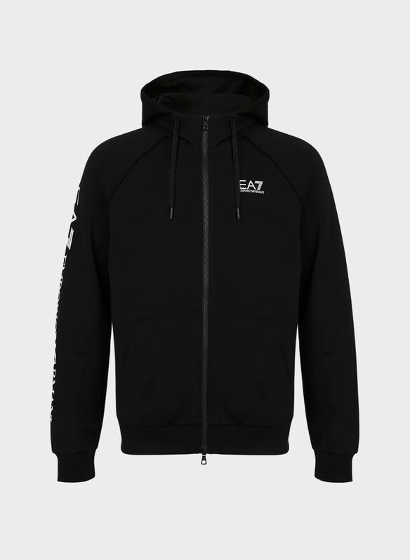 FELPA LOGO SERIES FULL ZIP, MC001 BLKWHT, medium