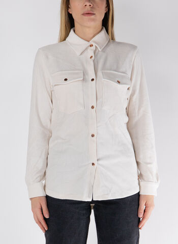 CAMICIA MILLE RIGHE, Z102 PANNA, small