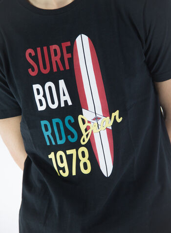 T-SHIRT STAMPA SURF, 050BLK, small