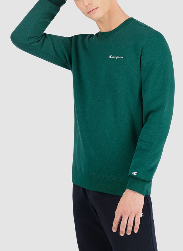 CHAMPION FELPA MICRO LOGO CLASSIC Verde Uomo | Sport85