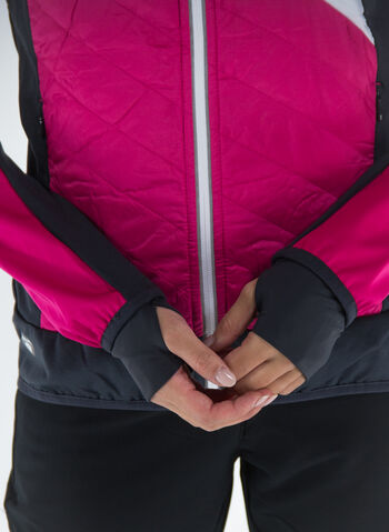 GIACCA IBRIDA CON MANICHE REMOVIBILI, B870 FUXIABLKWHT, small