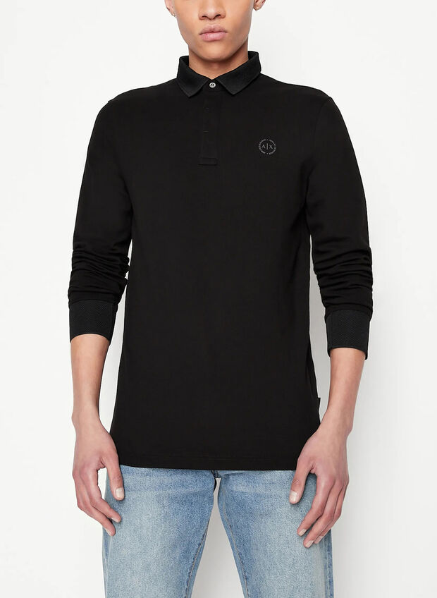 POLO PIQUET STRETCH, 1200 BLK, large