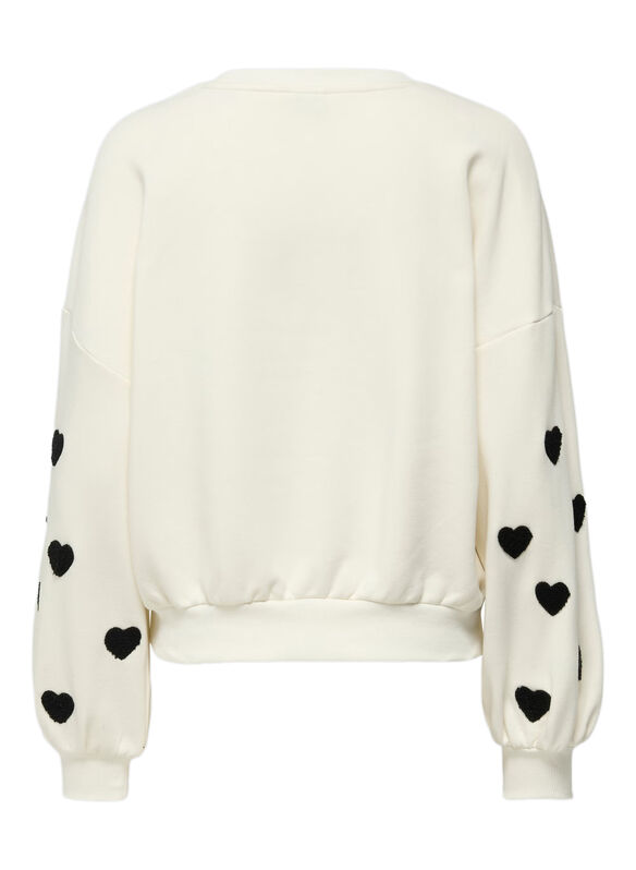 FELPA NOOS MACY HEART, CLOUD DANCER, medium