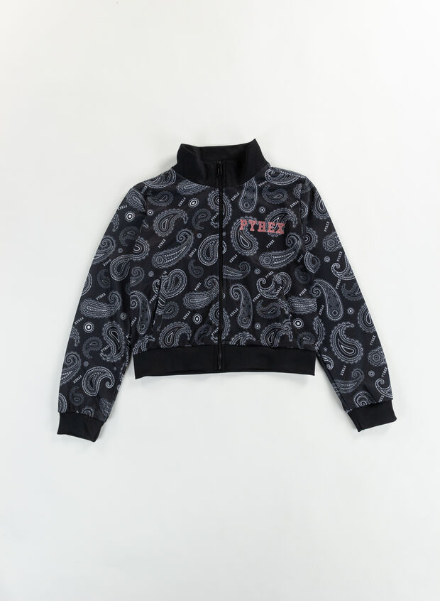 FELPA PAISLEY RAGAZZA, 110BLKFANT, large