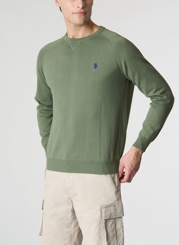 MAGLIONE GIROCOLLO CON LOGO, 448 MILI, large