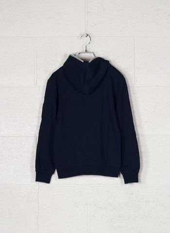 FELPA CON CAPPUCCIO 80 RAGAZZO, BLU, small