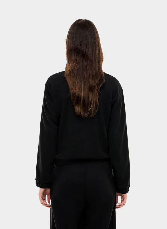 FELPA FULL ZIP TAPE, UC001 BLK, medium