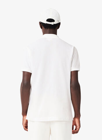 POLO TAGLIO CLASSICO IN PETIT PIQUE, 001 WHT, small