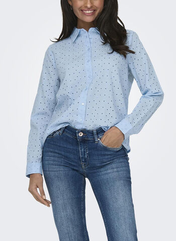 CAMICIA ALFIE PIZZO SAN GALLO, CLEAR SKY, small