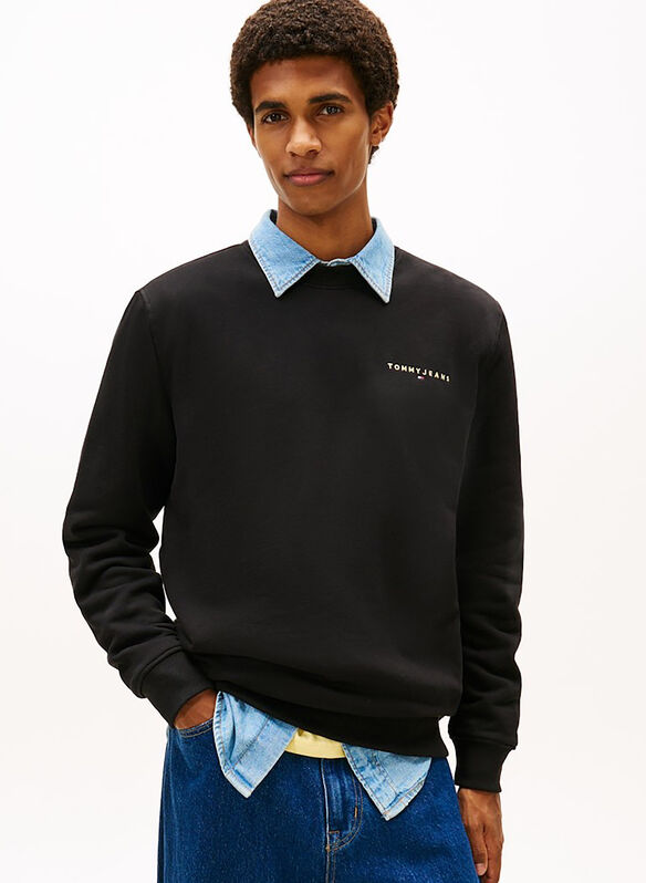 FELPA GIROCOLLO LINEAR, BDS BLK, medium
