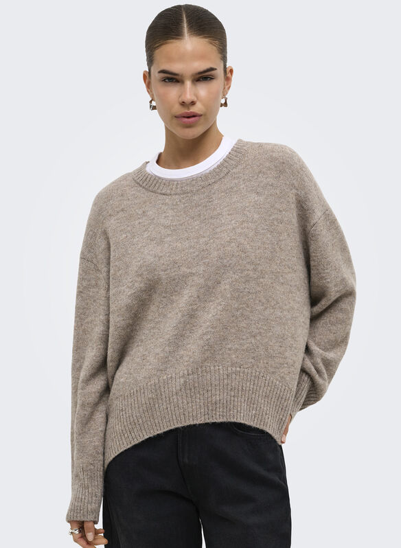 MAGLIONE NOOS LIVIA, TAUPE GRAY, medium