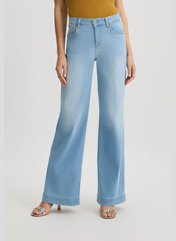 JEANS PALAZZO, 7L850 STONE, small