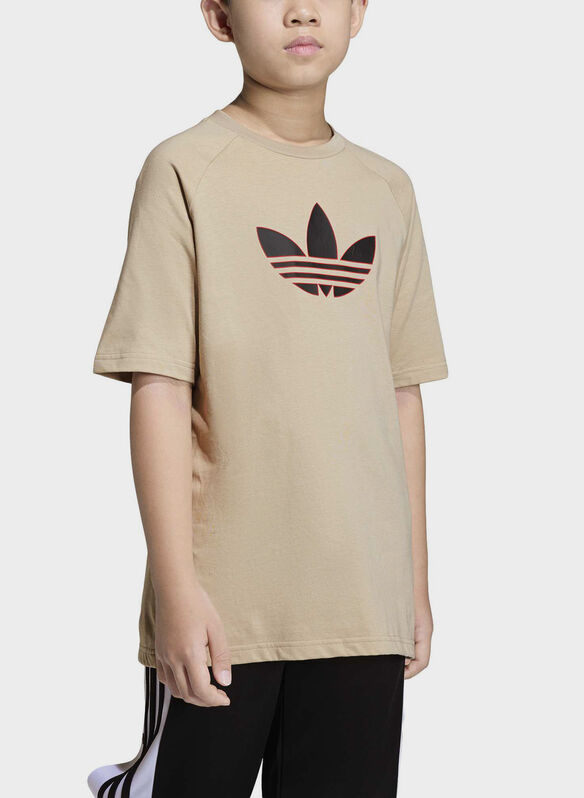 T-SHIRT ORIGINAL ADICOLOR RAGAZZO, - KHAKI, medium