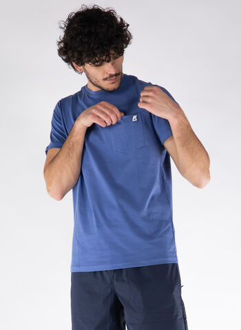 T-SHIRT CON TASCHINO, P35 INDIGO, small