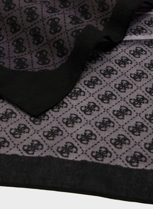 STOLA MAXI SIGLATA, CLO BLK, medium