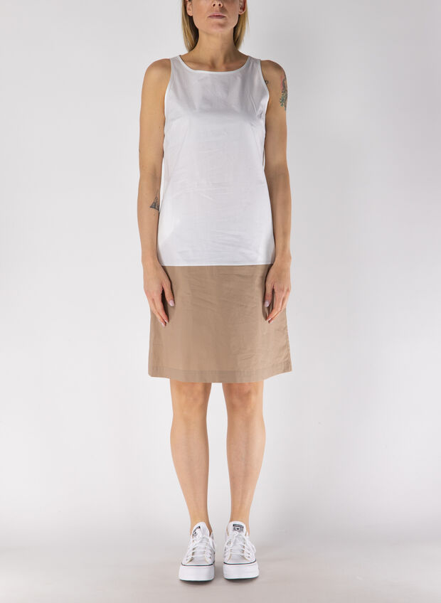 ABITO BICOLORE, 001 WHTCAMMELLO, large