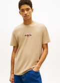 T-SHIRT BLOCK LOGO POSTERIORE, AB9 BEIGE, thumb