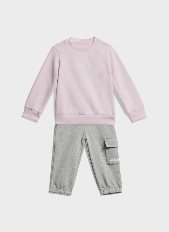 TUTA LIN FL CARGO BIMBA, - PINKGREY, medium